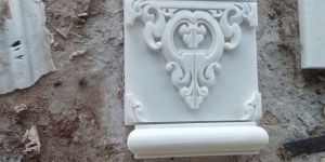 Decorative White Marble Pillar