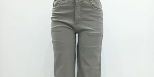 Ladies Sage Grey Classic Straight Cut Denim Jeans