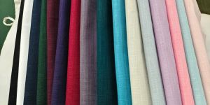 Plain Pure Cotton Slub Shirting Fabric