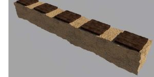 stone look seating bench