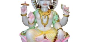 Marble White Vishnu Murti