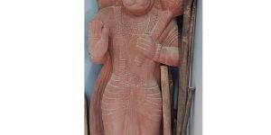 Red Stone Hanuman Murti