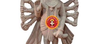 Red Stone Panchamukhi Hanuman Murti