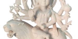 White Marble Durga Mata Murti