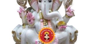 White Marble Ganesh Murti