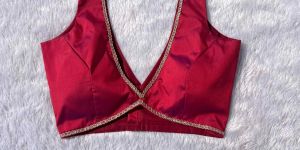 Alia Cut Deep V-Neck Sleeveless Blouse