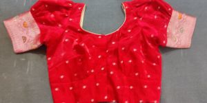 Red Cotton Blouse with Astar