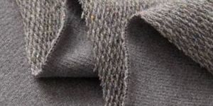 Grey Cotton Loop Knit Fleece Fabric
