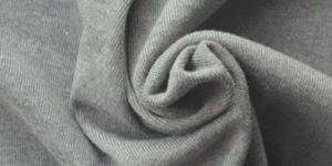 Grey Lycra Rib Knitted Fabric