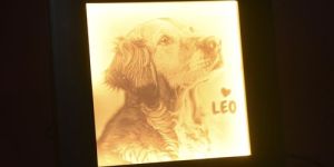 Custom LED Lithophane Photo Frame
