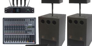 Thinuna AWM-L2.10-DWP Professional Waterproof Active Line Array Kit High