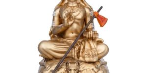 Adi Shankara Statue Sitting On Base - Resin Statue