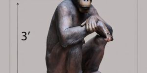 Fiberglass Chimpanzee Statue