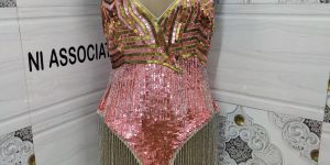 Star Tassel Sequin Bodysuit