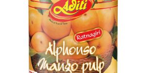 850gm Canned Aditi Alphonso Mango Pulp