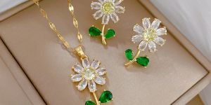 Korean Pendant Earring Set