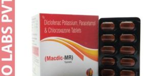 DICLOFENAC POTASSIUM 50MG +PARACETAMOL 325MG+CHLORZOXAZONE 250MG