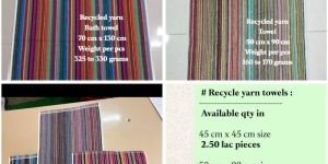Recycle Dyed Yarn Towels
