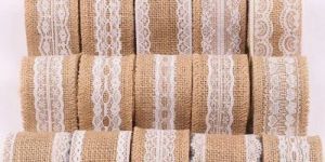 Embroidered Jute Tape