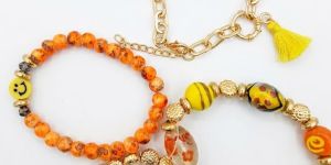 Yellow Poppy Bracelet Set