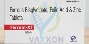 Ferrum-XT Ferrous Bisglycinate, Folic Acid & Zinc Tablets