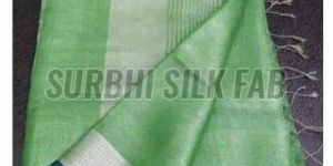 Zari Tissue Linen Saree