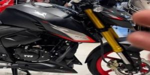 apache rtr 160 4v black tvs bike