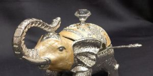 Sheelok German Silver Elephant Bowls