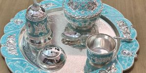 Sheelok German Silver Pooja Thali