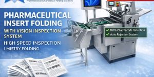 Leaflet Folding Machine with Pharmacode Inspection System