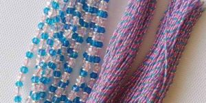 Multi Thread Crystal Beads Rakhi