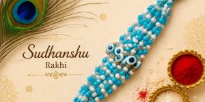 Stone Work Thread Rakhi