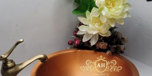 Double Bowl Copper Wash Basin