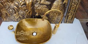 Rectangular Brass Sink