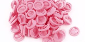 Pink Antistatic Rubber Finger Cots