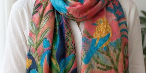 Embroidered Wool Stoles
