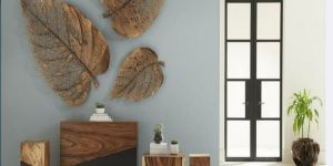 Antique Leaf Wall Sculpture