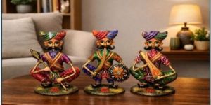 Royal Rajasthani Musician Figurine Set