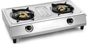 Forged Double Brass Burner Gas Stove With Heavy Cast Iron Support