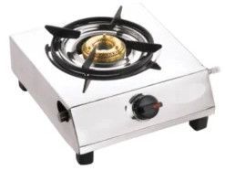 Single Burner Kitchen Cooktop with Cast Iron Pan Support