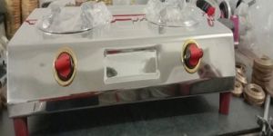 Stainless Steel Double Burner Gas Stove