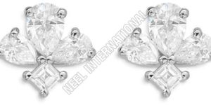 Silver Diamond Earring
