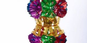 Multicolor Metallic Tinsel Film Hanging Jhumar