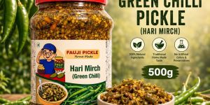 500gm Fauji Green Chilli Pickle