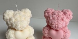 Teddy Bear Shaped Scented Candle