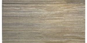 Hand Woven Natural Stripe Minimal Wool Kilim Rug
