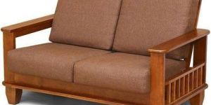 Two Seater Wooden Sofa
