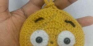 Handmade Emoji Crochet Pouch