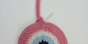 Handmade Evil Eyes Crochet Pouch