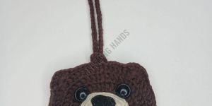 Handmade Teddy Crochet Pouch